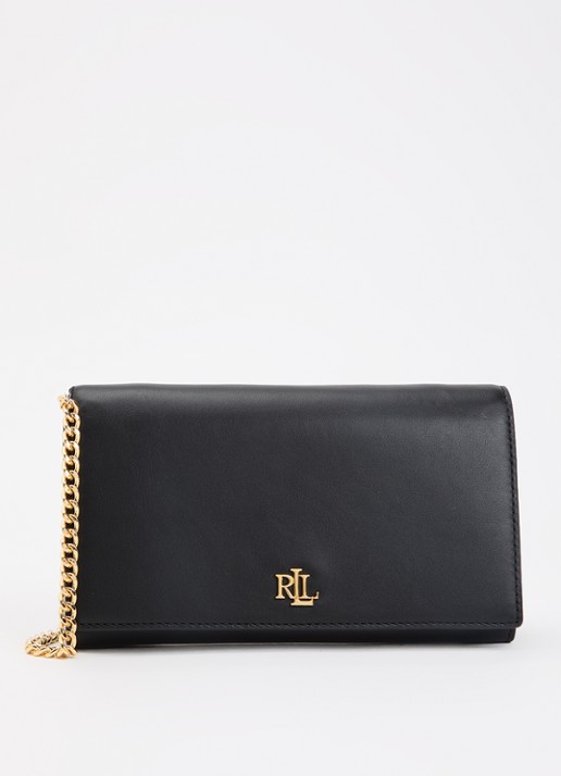 Ralph Lauren Adair II clutch van leer met logo