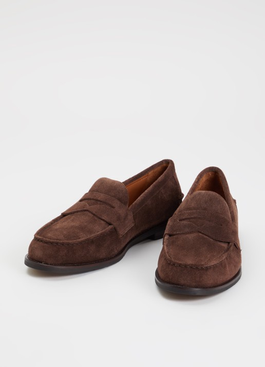 Ralph Lauren Alston loafer van leer - detail 2 donkerbruin
