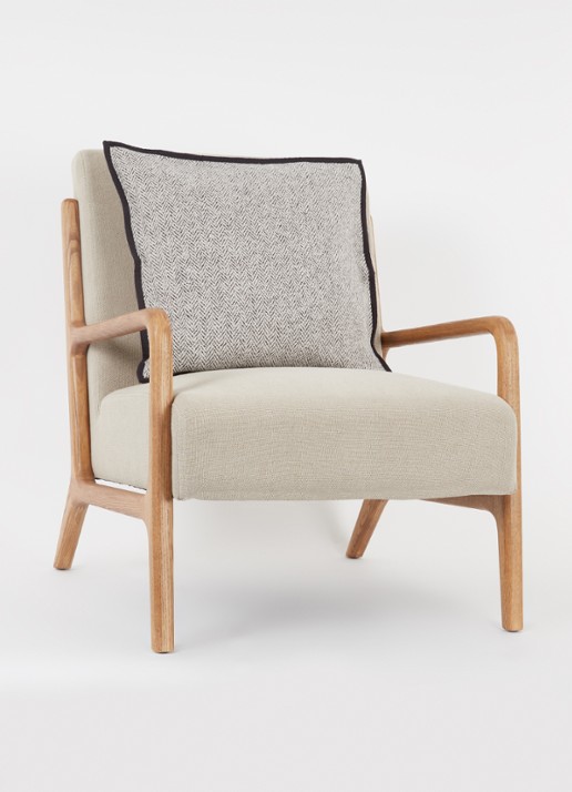 Ralph Lauren Archer kussensloop van katoen 50 x 50 cm - voorkant 2 zwart