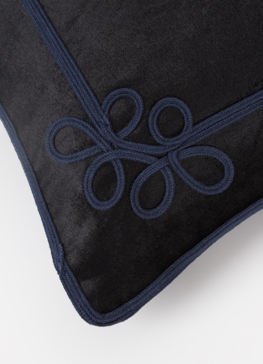 Ralph Lauren Archer kussensloop van katoen 50 x 50 cm - detail 7 zwart