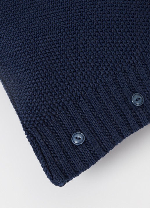 Ralph Lauren Archer kussensloop van katoen 50 x 50 cm - detail 4 blauw