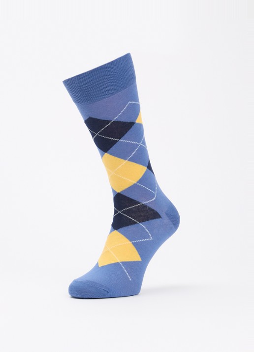 Ralph Lauren Argyle Crew sokken met logoborduring in 2-pack - detail 3 donkerblauw