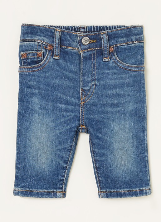 Ralph Lauren Babybroek van denim met stretch