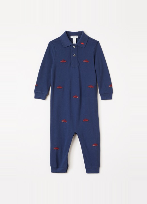 Ralph Lauren Babypak met borduring - voorkant donkerblauw