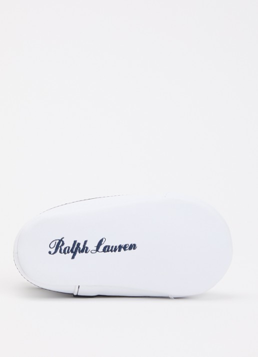 Ralph Lauren Babyschoentje met borduring  - detail 2 wit