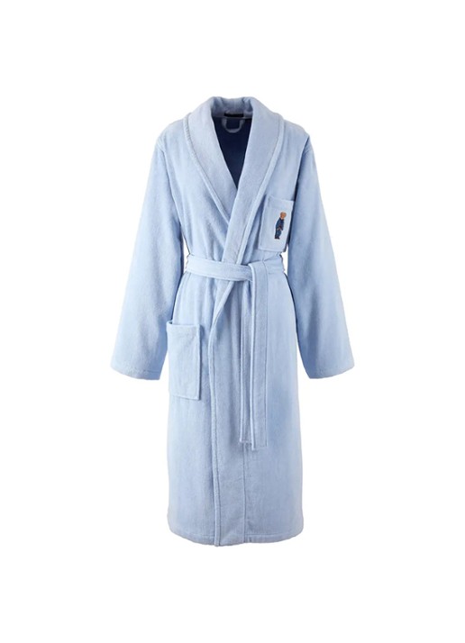 Ralph Lauren Badjas met borduring - voorkant 4 blauw
