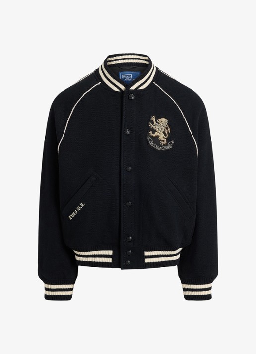 Ralph Lauren Baseball jack met logoborduring