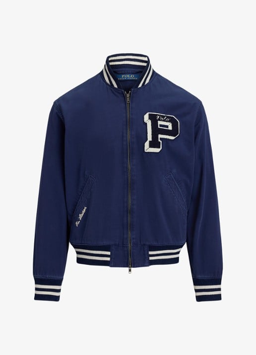 Ralph Lauren Baseball jack met steekzakken - voorkant 5 donkerblauw