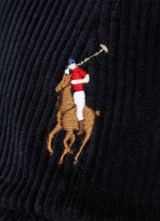 Ralph Lauren Baseball pet met logo - detail polo black / zwart