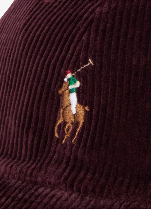 Ralph Lauren Baseball pet met logo - detail 2 rich ruby / rood