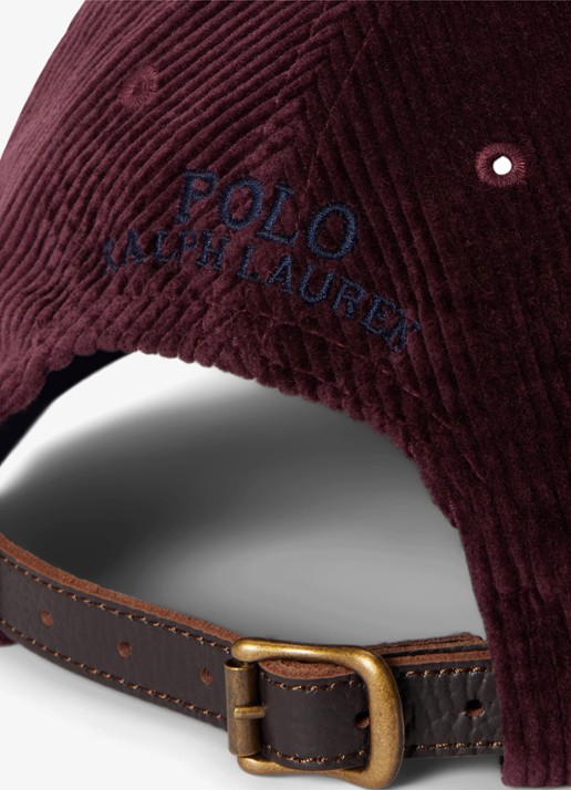 Ralph Lauren Baseball pet met logo - detail 3 rich ruby / rood