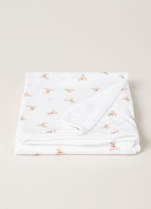 Ralph Lauren Bear wiegdeken 80 x 70 cm - voorkant 3 multicolor