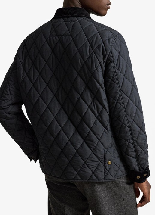 Ralph Lauren Beaton gewatteerd jack met klepzakken - achterkant 3 polo black / zwart