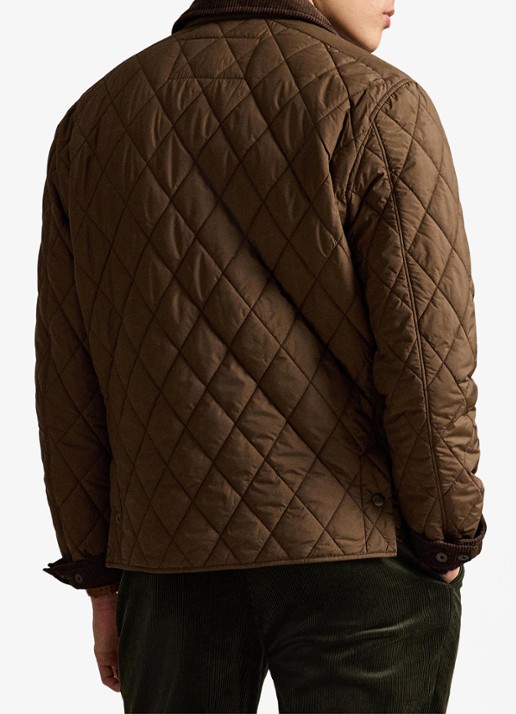 Ralph Lauren Beaton gewatteerd jack met klepzakken - achterkant 3 nutmeg brwn / bruin