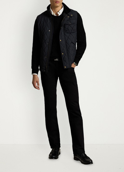 Ralph Lauren Beaton gewatteerde utility bodywarmer met opgestikte zakken - detail 2 polo black / zwart