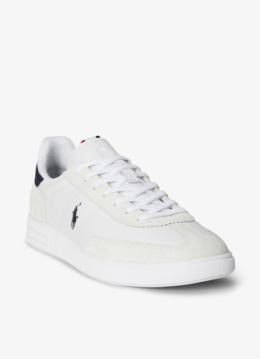 Ralph Lauren Bedford sneaker van leer met details van suède