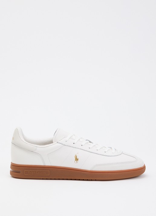Ralph Lauren Bedford sneaker van leer met details van suéde