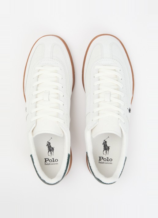 Ralph Lauren Bedford sneaker van suède - detail 4 beige
