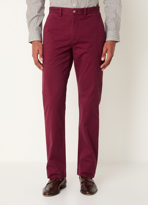 Ralph Lauren Bedford straight fit chino met stretch - detail 2 red carpet / rood