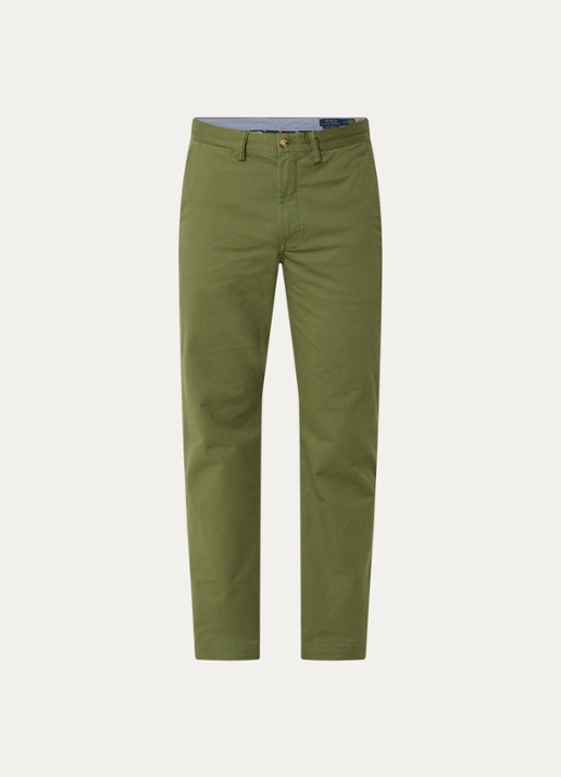 Ralph Lauren Bedford straight fit chino met stretch - voorkant 3 garden trail / groen