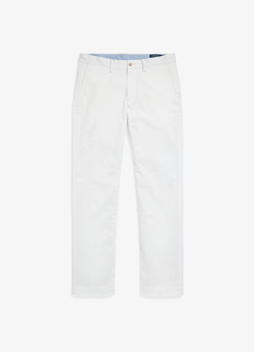 Ralph Lauren Bedford straight fit chino met stretch - voorkant 3 deckwash white / wit