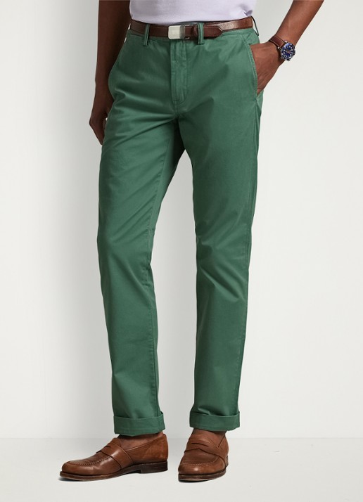 Ralph Lauren Bedford straight fit chino met stretch - detail 3 washed forest / groen