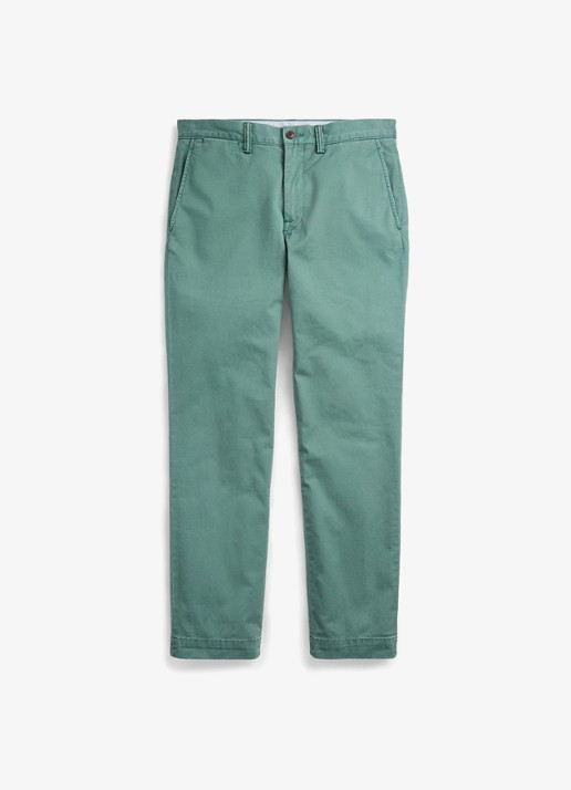 Ralph Lauren Bedford straight fit chino met stretch - voorkant washed forest / groen