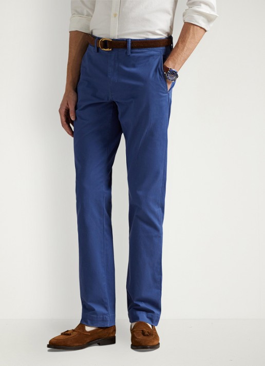 Ralph Lauren Bedford straight fit chino met stretch - detail 3 old royal / blauw