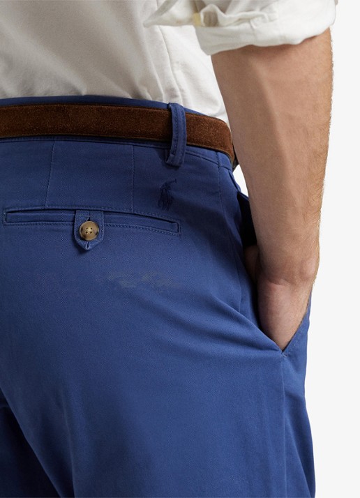 Ralph Lauren Bedford straight fit chino met stretch - detail 4 old royal / blauw