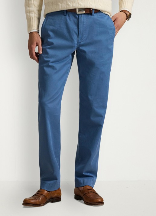 Ralph Lauren Bedford straight fit chino met stretch - detail 3 delta blue