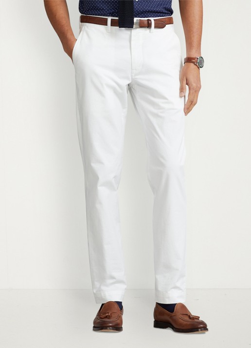 Ralph Lauren Bedford straight fit chino met stretch - detail 2 ceramic white / wit