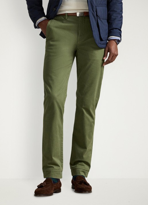 Ralph Lauren Bedford straight fit chino met stretch - detail garden trail-30z6