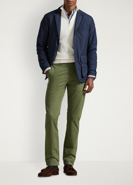 Ralph Lauren Bedford straight fit chino met stretch - voorkant 4 garden trail-30z6