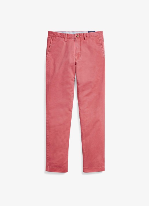 Ralph Lauren Bedford straight fit chino met stretch - voorkant 3 nantucket red