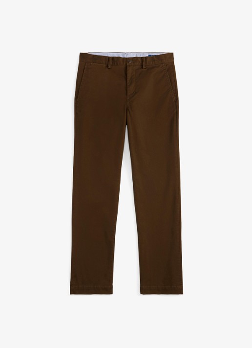 Ralph Lauren Bedford straight fit chino met stretch - voorkant 3 donkerbruin