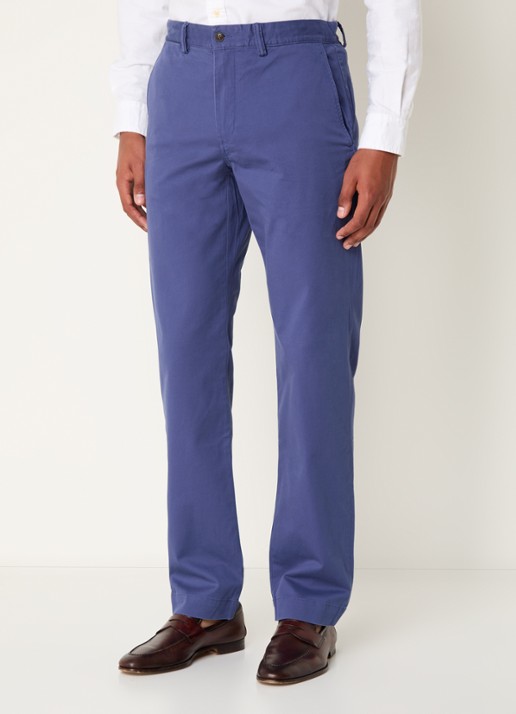 Ralph Lauren Bedford straight fit stretch chino broek - detail 4 light navy / petrol