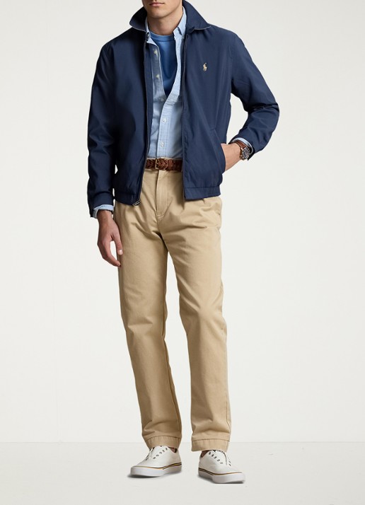 Ralph Lauren Bi-Swing jack met logo en steekzakken - voorkant 5 refined navy / blauw