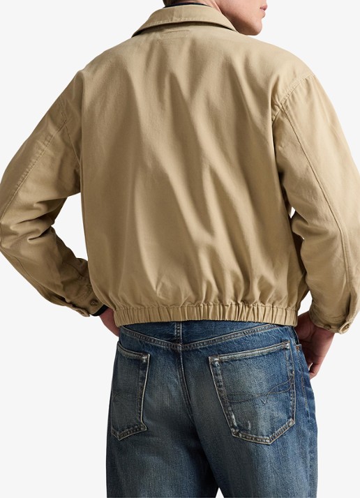 Ralph Lauren Big Bayport bomberjack met steekzakken - achterkant rl khaki-2wq5