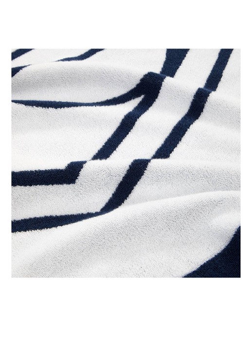 Ralph Lauren Blair strandlaken - 500 gr/m² - 100 x 170 cm - detail 2 donkerblauw