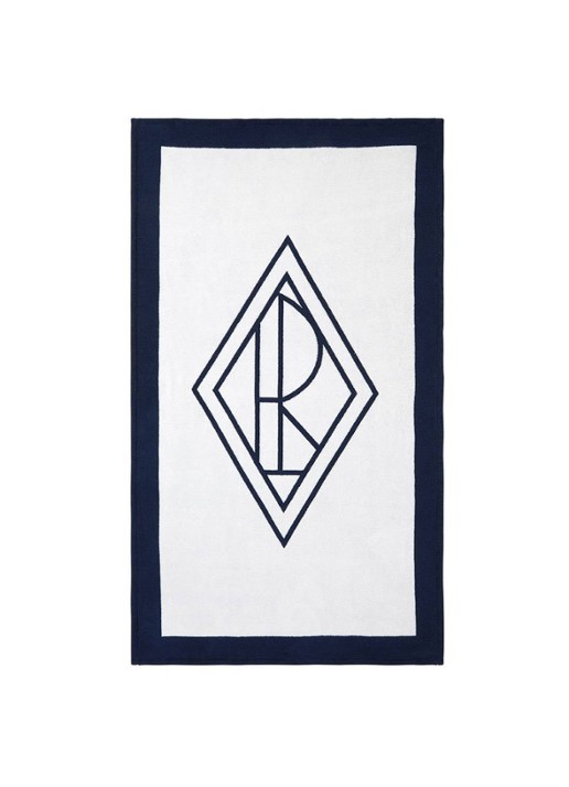 Ralph Lauren Blair strandlaken - 500 gr/m² - 100 x 170 cm - voorkant 4 donkerblauw