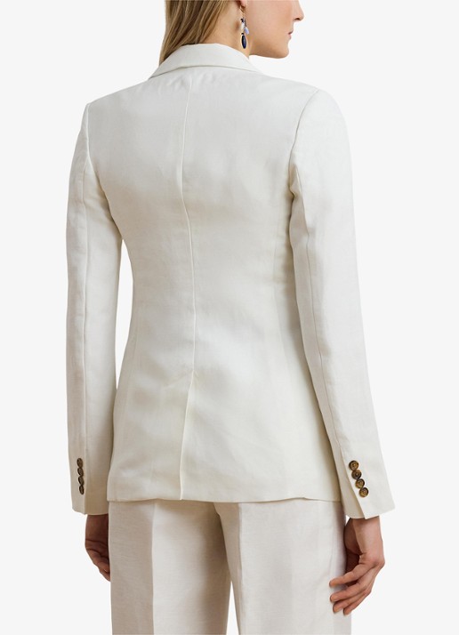 Ralph Lauren Blazer met klepzakken - achterkant 3 wit