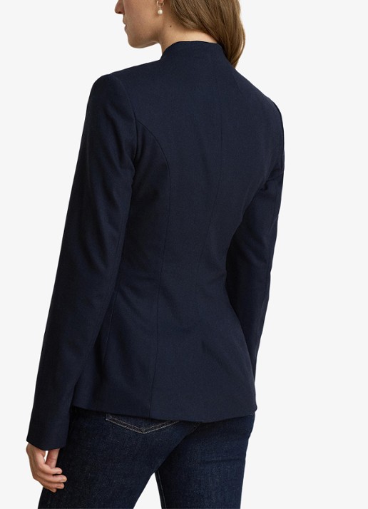 Ralph Lauren Blazer van wol met klepzakken - achterkant 5 lauren navy / blauw