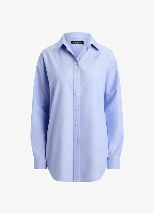 Ralph Lauren Blouse met kraag - voorkant blue / blauw