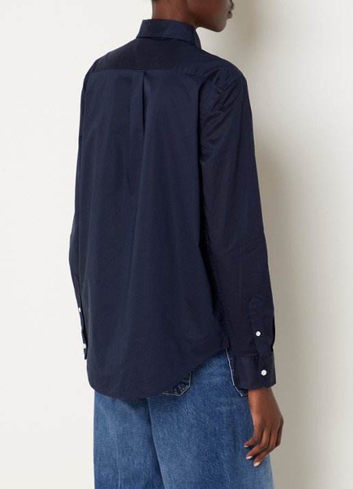 Ralph Lauren Blouse met logo - achterkant 4 donkerblauw
