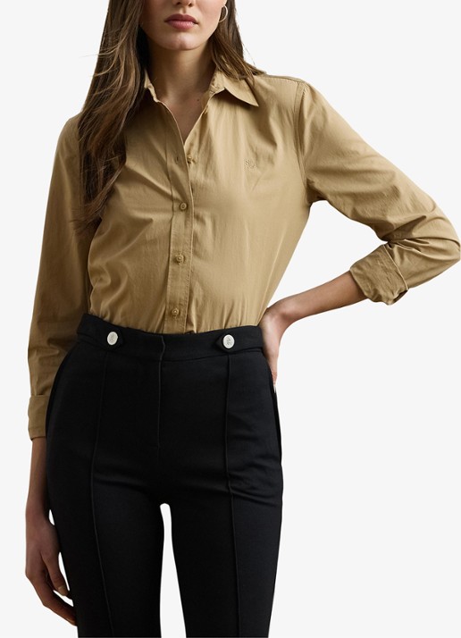 Ralph Lauren Blouse met logoborduring - detail 3 birch tan / beige