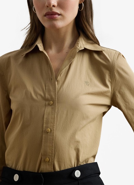 Ralph Lauren Blouse met logoborduring - detail 4 birch tan / beige