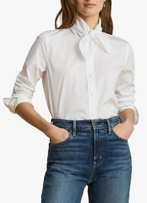 Ralph Lauren Blouse met sjaalkraag