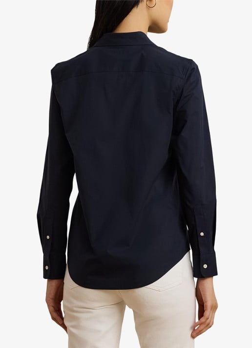 Ralph Lauren Blouse met stretch - achterkant lauren navy / blauw