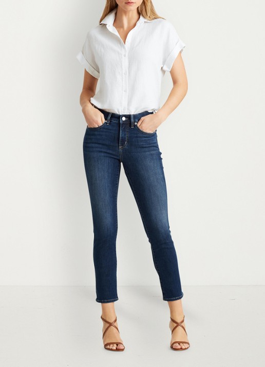 Ralph Lauren Blouse van linnen - voorkant 2 wit