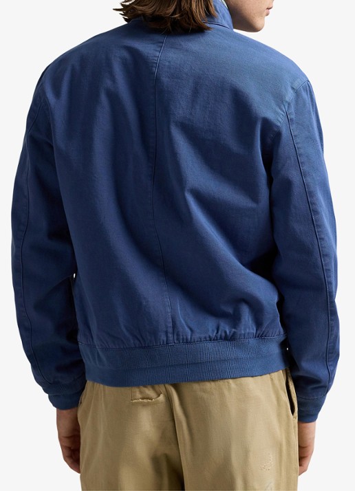 Ralph Lauren Bomberjack met logoborduring en klepzakken - achterkant old royal